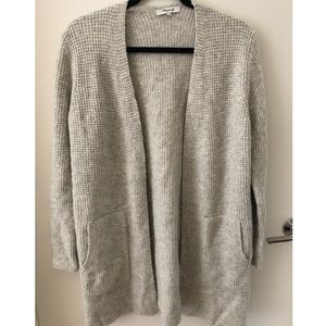 Madewell Light Heather Gray Sweater Coat